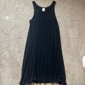 Black flowy tank top dress